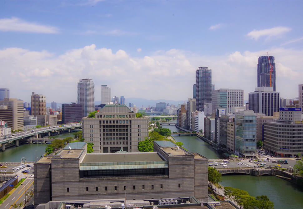 大阪事務所 オフィスビルからの眺め