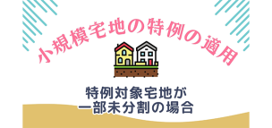 特例対象宅地が一部未分割の場合の小規模宅地の特例の適用